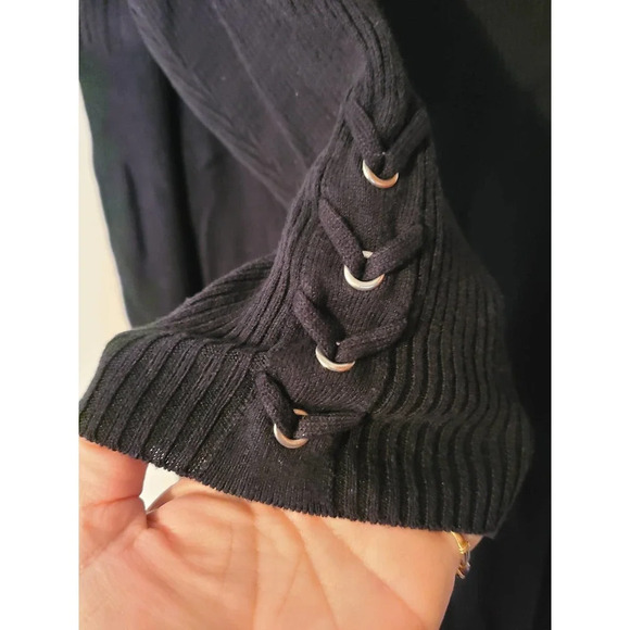 EST. 1946 Sweater Sheath Dress Womens 18/20W Knit Lace Up Neck Long Sleeve (VA2) - Picture 2 of 4